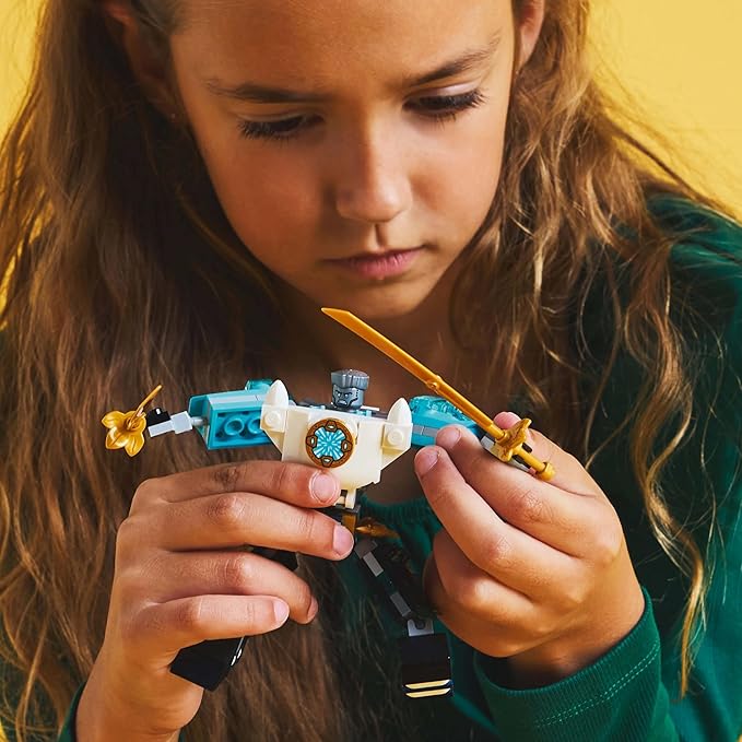 LEGO NINJAGO Zane’s Battle Suit Mech Pretend Play Toy Set 71827 Building Blocks Toys for 6+ Gift for Boys and Girls