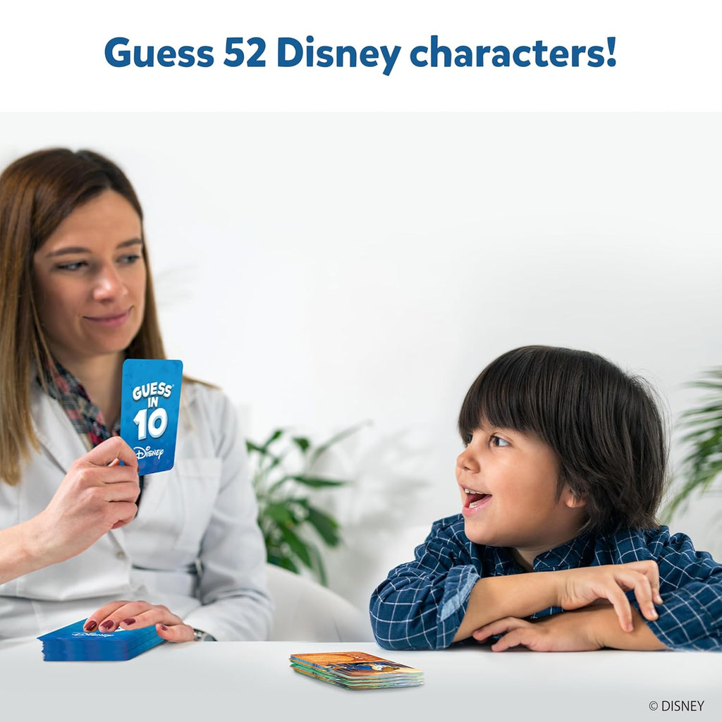 Skillmatics Guess in 10 Disney, Card Game for Girls, Boys, Kids, Teens, Adults, Who Love Cinderella, Mickey Mouse, Moana, Gifts for Ages 6, 7, 8, 9 and Up