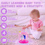 GRAPHENE Happy Horse Rotating Musical Drum Set for Toddlers Battery Operated Merry-Go-Round Toy with Lights Different Sounds & Lullaby Songs Multicolor (Pack of 1)