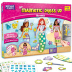 Imagimake DIY Magnetic Dress-Up Princess |Pretend Play Toys for Girls | 30 Magnetic Dresses & Accessories | Interchange & Create Unlimited Outfits | Birthday Gift for Girls Ages 3,4,5,6,7,Multicolour