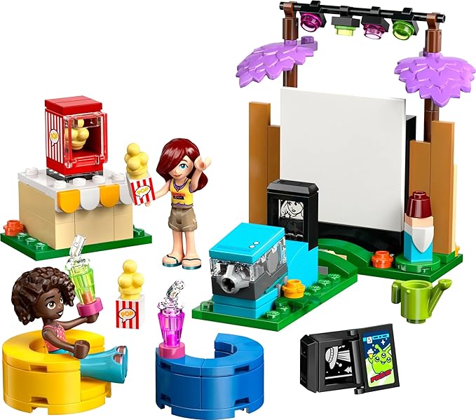 LEGO Friends Friendship Movie Night Pretend-Play Toy Building Kit 42642 Building Blocks Toys for 6+ Gift for Boys and Girls