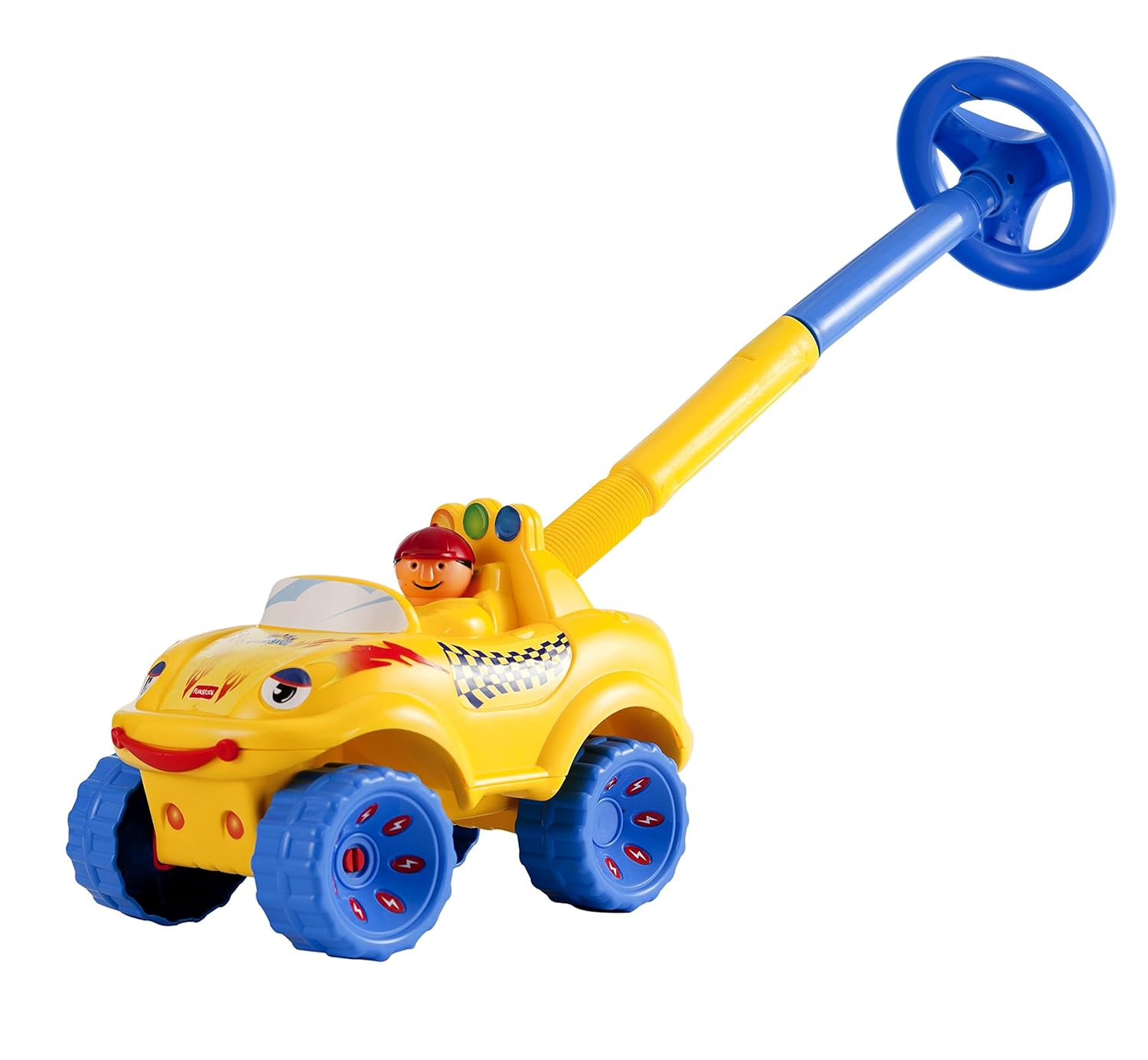 Giggles Funskool Walk N Drive Truck, Fun & Development Toy for Babies, Encourage Walking in Infants, Improve Balance & Coordination, Stimulate Senses, Multicolour, Gift Set for Kids, Ages 18+ Months
