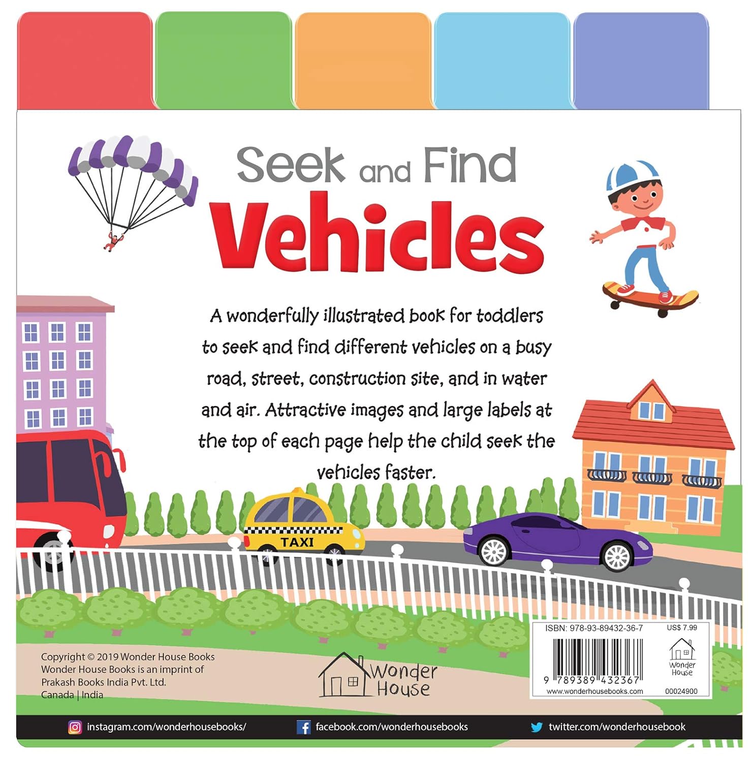 Seek And Find - Vehicles : Early Learning Board Books With Tabs