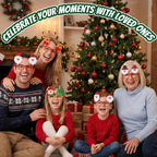 Glitter Reindeer Christmas Goggles Eye Glasses Xmas Party Props Costume Favors Christmas Gift For Kids Xmas Party Accessories Unisex celebration item