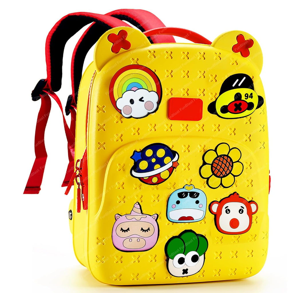 FunBlast Bagpack for Children - Bag for Pre-Schoolers Kids, Small Picnic Bag for Baby, Boys, Girls, Lightweight Miniature Bags for Kids, Boys, Girls (33.2 X 24.8 X 20 Cm)