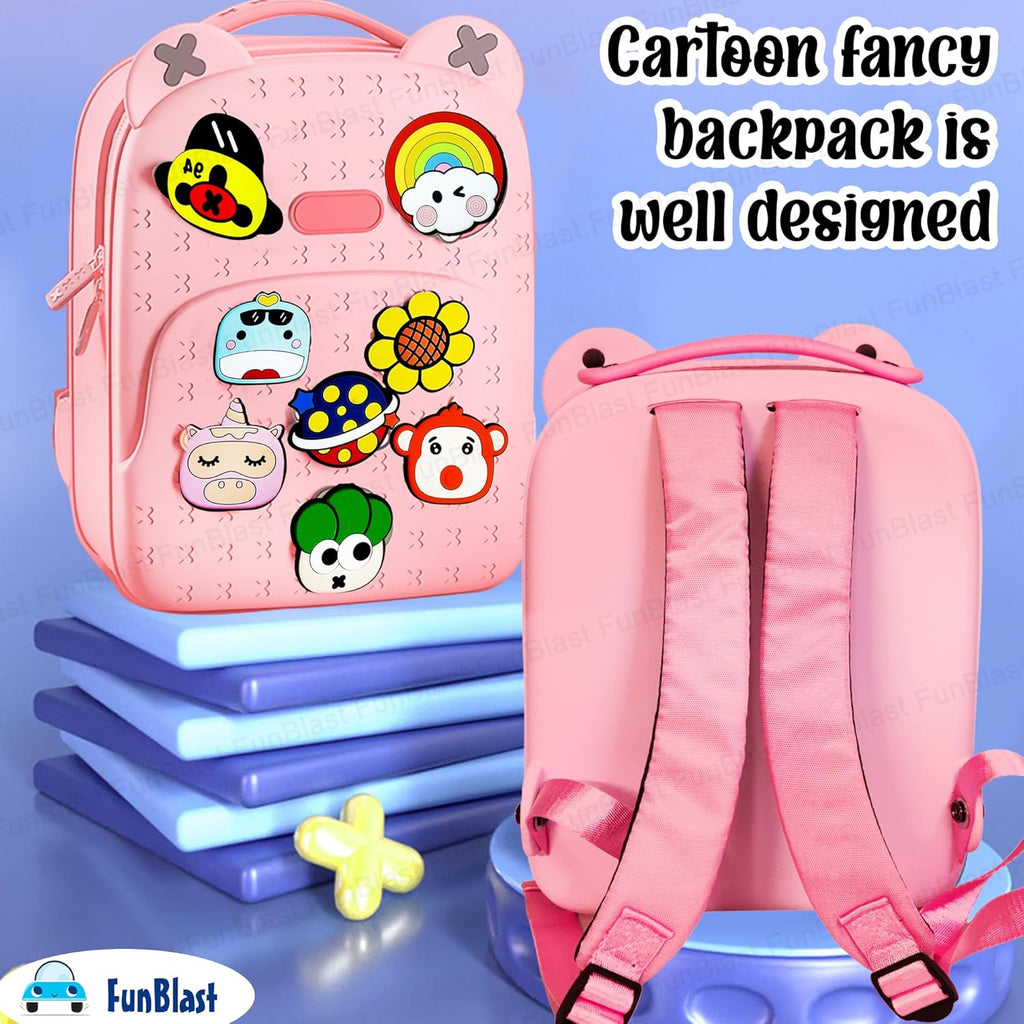 FunBlast Bagpack for Children - Bag for Pre-Schoolers Kids, Small Picnic Bag for Baby, Boys, Girls, Lightweight Miniature Bags for Kids, Boys, Girls (33.2 X 24.8 X 20 Cm)