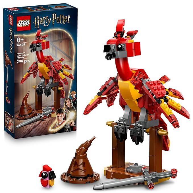 LEGO Harry Potter Fawkes: Dumbledore’s Phoenix Toy 76448 Building Blocks Toys for 8+ Gift for Boys and Girls