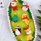 Cute Cartoon Mini Eraser Merry Christmas Stationery Gift for Kids Kawaii Stationary for Kids Christmas Gifts School Stationery Kit Stationary Set School Gift (Pack of 6)