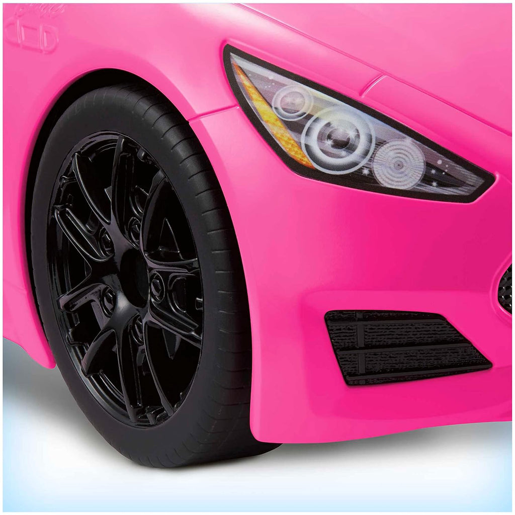 Barbie® Convertible 2-Seater Vehicle, Pink Car with Rolling Wheels & Realistic Details, Gift for 3 to 7 Year Olds