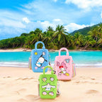LIGHTER HOUSE Cutest Newest Kuromi And Friends Beach Silicone Shoulder Bag for Kids Birthday Return Gift Idea (Pack of 01 Pc.) Size - 18x12 cms., Mix Design