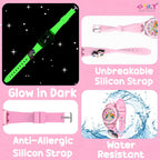 SPIKY Analog Watch for Kids | 3D Cartoon | 7 Multicolor LED Luminous Lights with Silicone Strap | Unisex Best Birthday Gift | Analogue Wrist Watches for Boys & Girls | Age 3-10 yrs