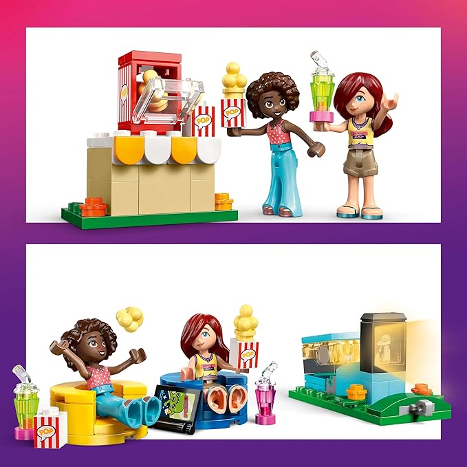 LEGO Friends Friendship Movie Night Pretend-Play Toy Building Kit 42642 Building Blocks Toys for 6+ Gift for Boys and Girls
