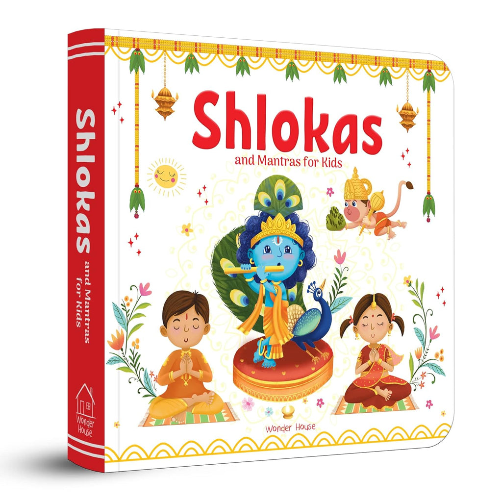 Shlokas and Mantras for Kids – Illustrated Padded Board Book: Simple Sanskrit Shlokas with English & Hindi Translations | First Spiritual Book to Teach Indian Culture, Values & Devotional Practices | Book for Toddlers, Preschoolers & Early Readers | Ag...