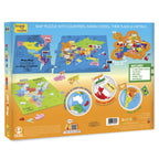 Imagimake: Mapology India and World Maps with Capitals - Learn Capitals and Country Flags - Educational Toy for Kids Above 5 Years, Multicolor