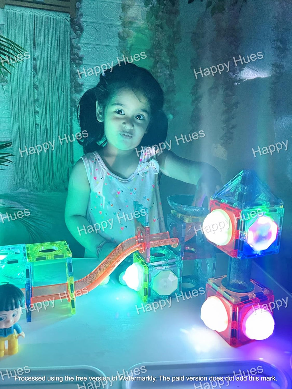 Light Magnetic Tiles Building Blocks for Kids (49 Pc) | 3D Clear STEM Educational Toys| Magnetic Marble Run for Boys & Girls 3 4 5 6 7 8 9+ | Creative Gift, 49 Pieces