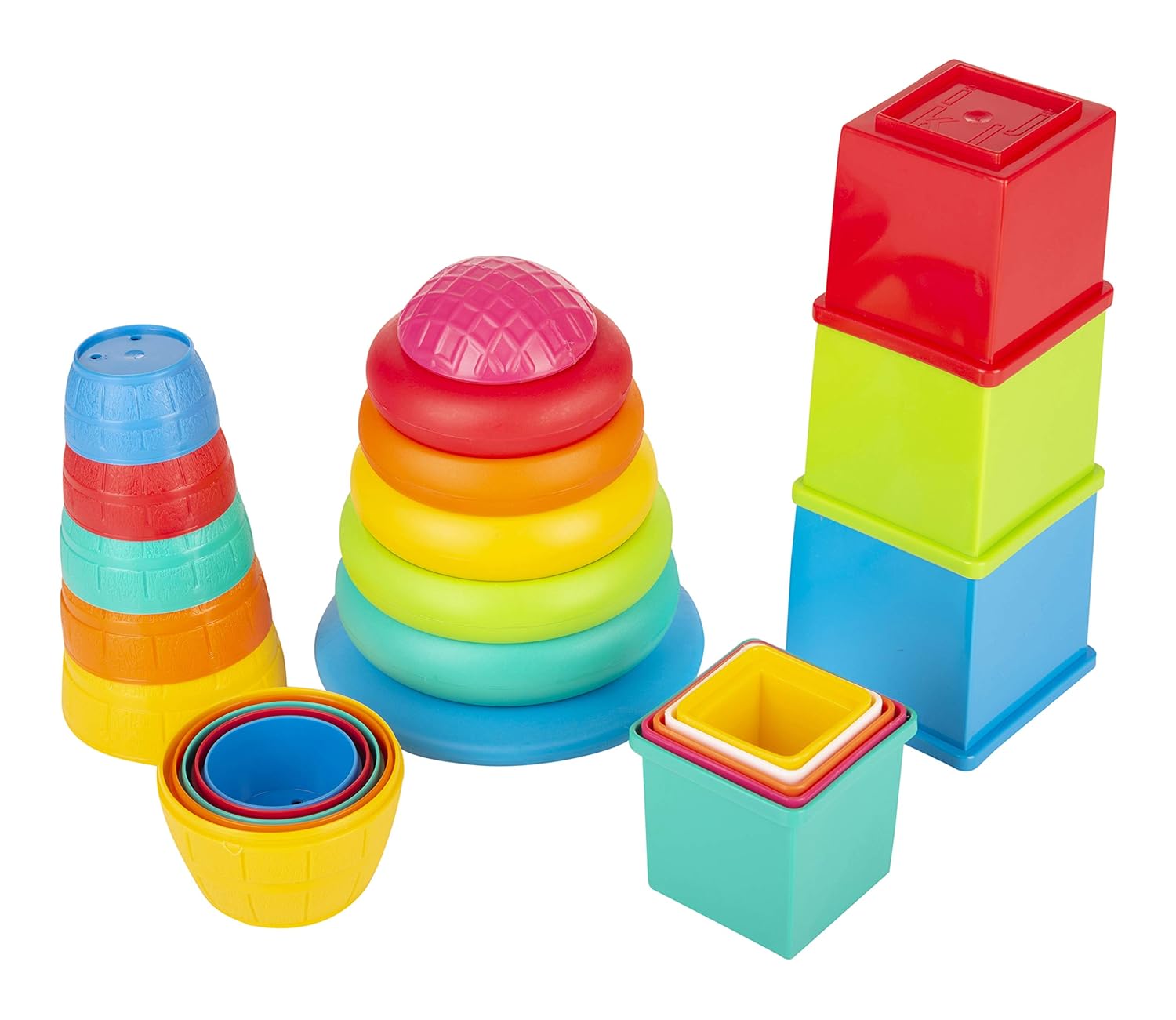 Giggles Funskool Walk N Drive Truck, Fun & Development Toy for Babies, Encourage Walking in Infants, Improve Balance & Coordination, Stimulate Senses, Multicolour, Gift Set for Kids, Ages 18+ Months