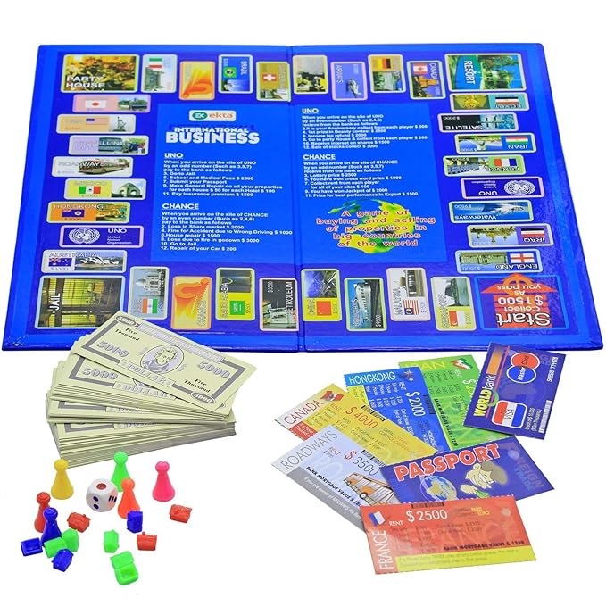 Plastic and Paper International Business Family Board Game (Multicolour),for-All Ages, Big Kid