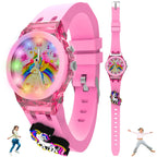 SPIKY Analog Watch for Kids | 3D Cartoon | 7 Multicolor LED Luminous Lights with Silicone Strap | Unisex Best Birthday Gift | Analogue Wrist Watches for Boys & Girls | Age 3-10 yrs