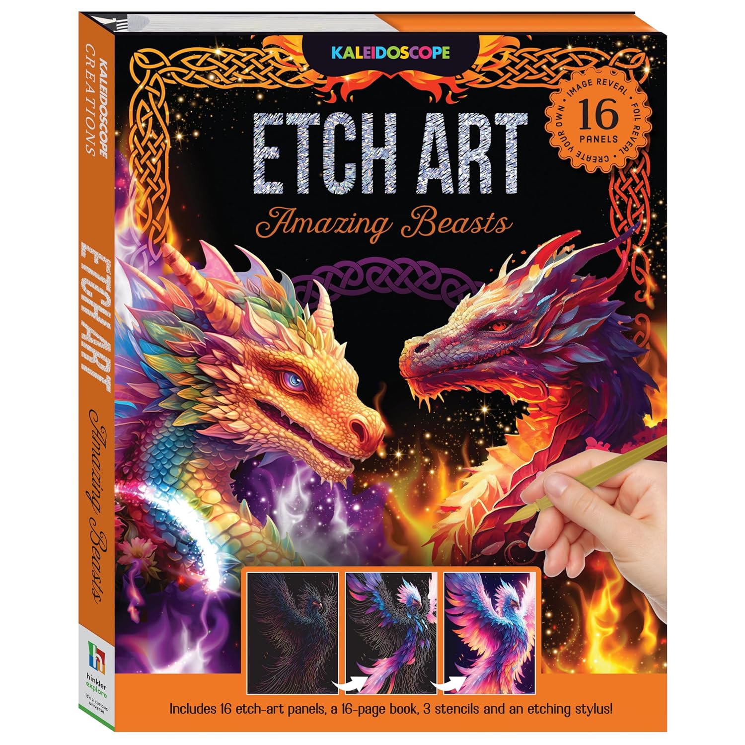 Kaleidoscope Etch Art Foil Creations Amazing Beasts (Mythical Creatures)
