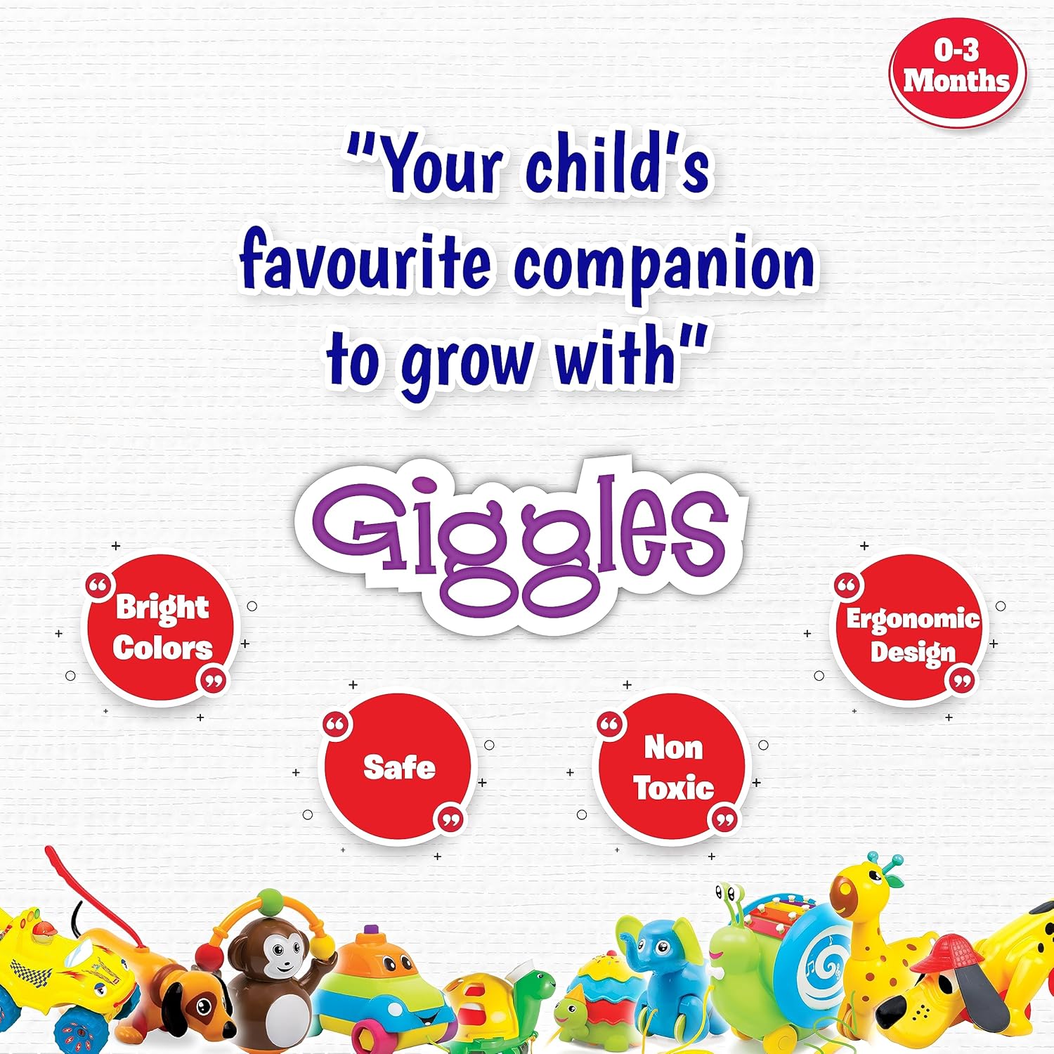 Giggles Funskool Link Stack N Nest, Nesting & Stackable Toy Blocks for Kids, Encourages Learning & Development, Fun Activity for Babies, Gift Set for Kid, Age 6+ Months