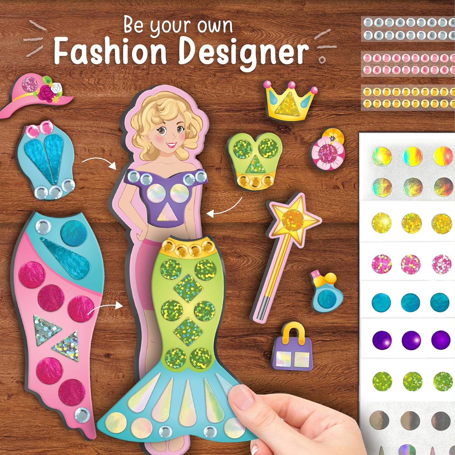 Imagimake DIY Magnetic Dress-Up Princess |Pretend Play Toys for Girls | 30 Magnetic Dresses & Accessories | Interchange & Create Unlimited Outfits | Birthday Gift for Girls Ages 3,4,5,6,7,Multicolour