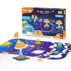 Imagimake: Mapology India and World Maps with Capitals - Learn Capitals and Country Flags - Educational Toy for Kids Above 5 Years, Multicolor