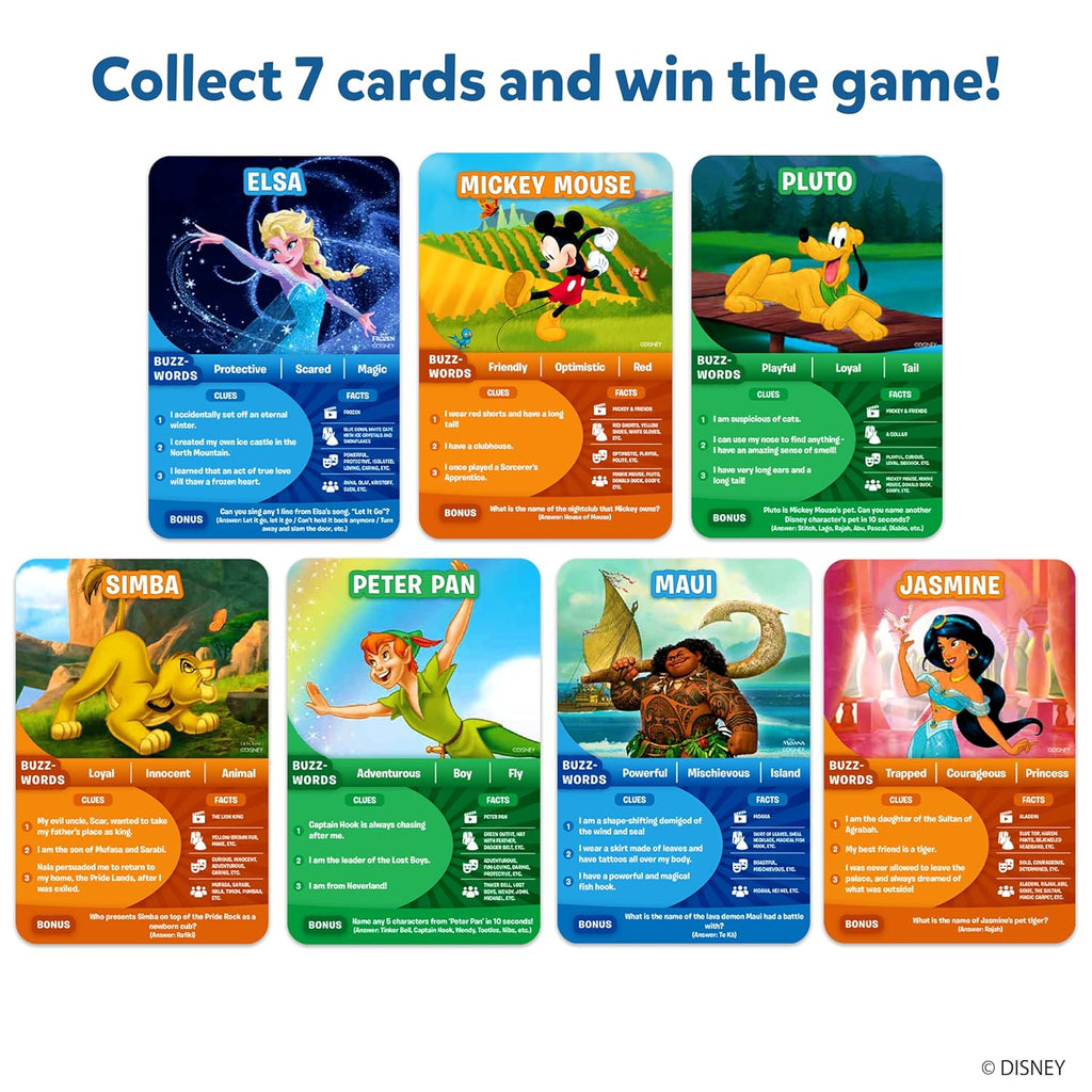 Skillmatics Guess in 10 Disney, Card Game for Girls, Boys, Kids, Teens, Adults, Who Love Cinderella, Mickey Mouse, Moana, Gifts for Ages 6, 7, 8, 9 and Up