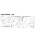 Hello Friend Books My Suitcase Activity Bag Dinosaurs:  – Complete Activity Case with Colouring Books, Activity Book and Sticker Book, Great for Gifts and Travel