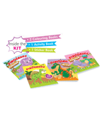 Hello Friend Books My Suitcase Activity Bag Dinosaurs:  – Complete Activity Case with Colouring Books, Activity Book and Sticker Book, Great for Gifts and Travel