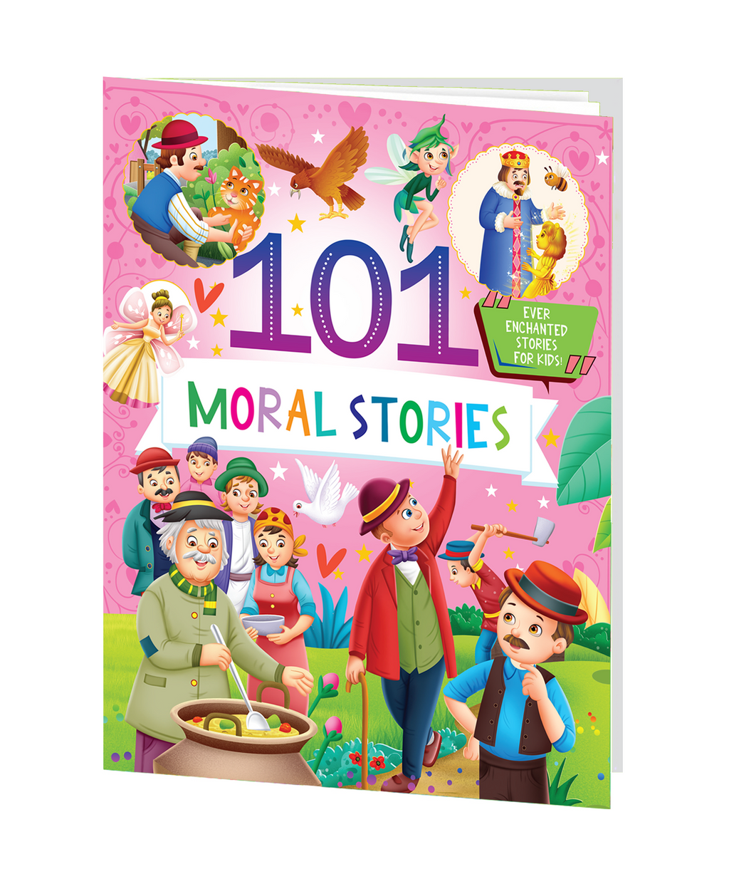 Hello Friend Books 101 Moral Stories: Illustrated Padded Book With a Collection of Enchanting Short Tales for Kids