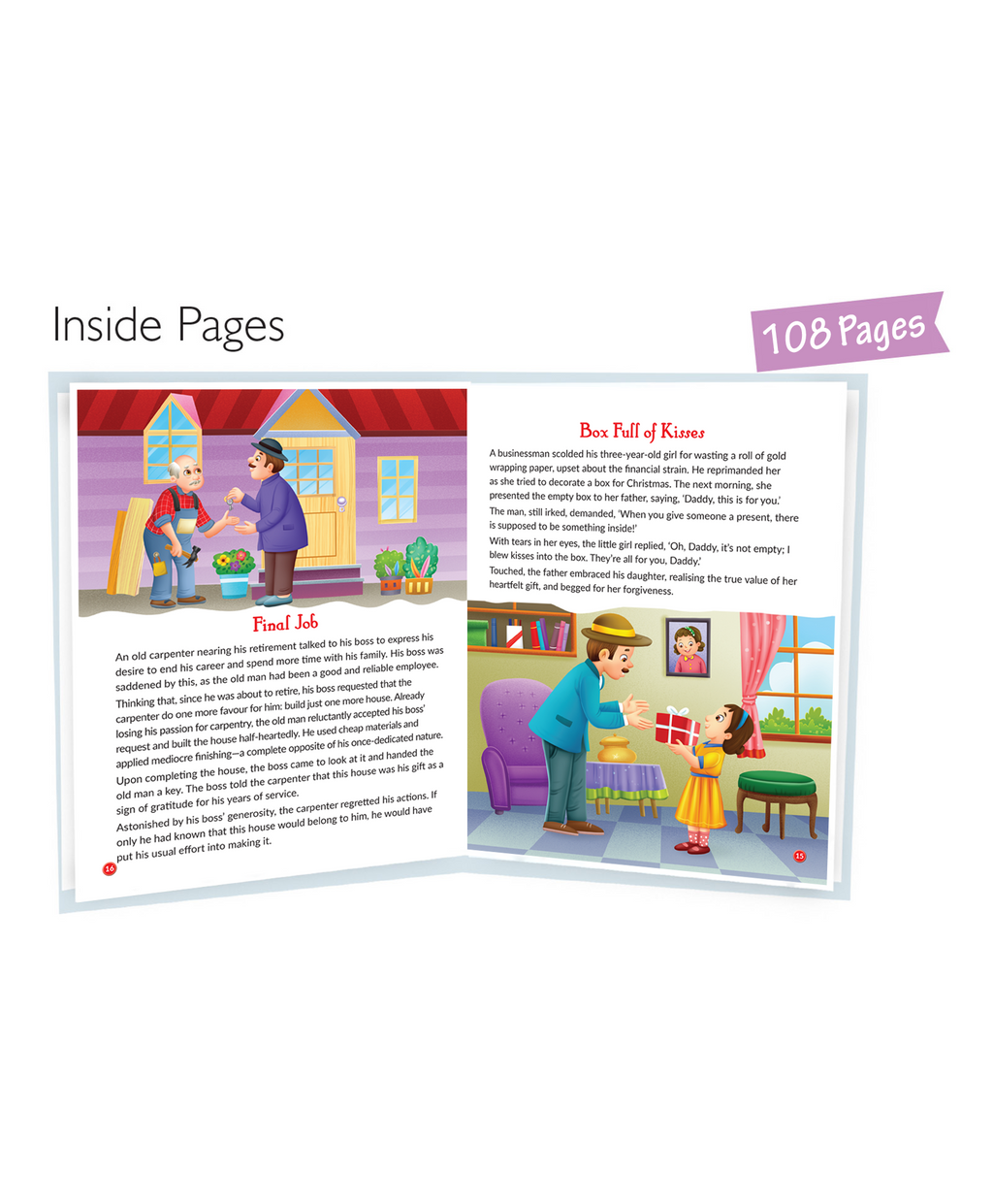 Hello Friend Books 101 Moral Stories: Illustrated Padded Book With a Collection of Enchanting Short Tales for Kids