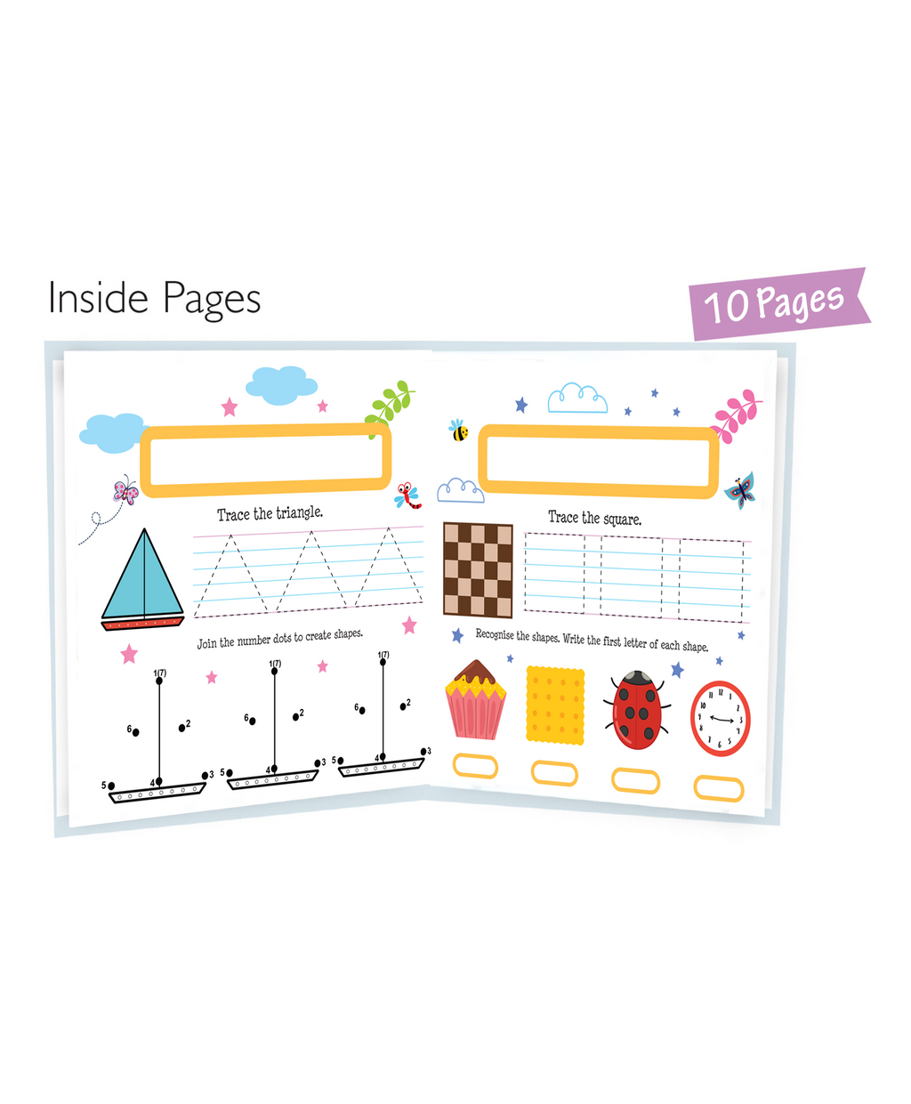 Hello Friend Books My First Wipe and Clean Board Book of Colours & Shapes: Includes Wipe and Clean Pen to Write, Learn, Clean and Write Again