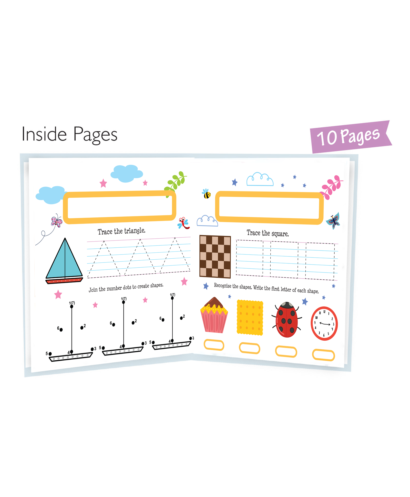 Hello Friend Books My First Wipe and Clean Board Book of Colours & Shapes: Includes Wipe and Clean Pen to Write, Learn, Clean and Write Again