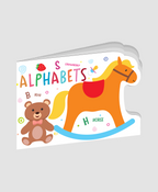 Hello Friend Books Die Cut Board Book: My First Alphabets- Shaped Board Book with Vibrant Illustrations for Kids