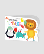 Hello Friend Books Die Cut Board Book: My First Numbers- Shaped Board Book with Vibrant Illustrations for Kids