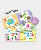 Hello Friend Books Die Cut Board Book: My First Numbers- Shaped Board Book with Vibrant Illustrations for Kids