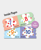 Hello Friend Books Die Cut Board Book: My First Numbers- Shaped Board Book with Vibrant Illustrations for Kids