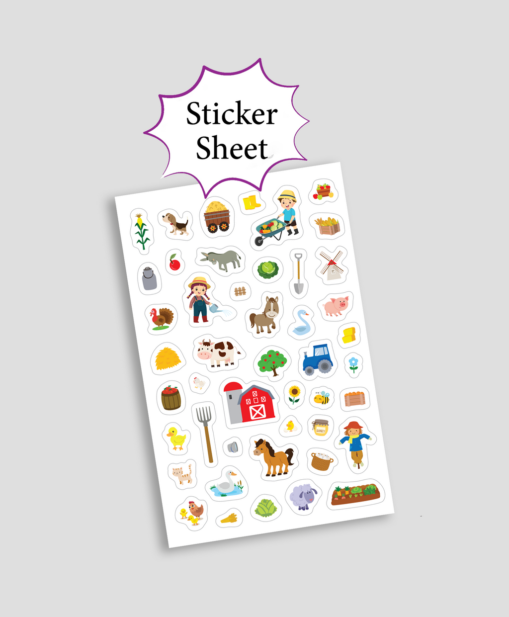 Hello Friend Books Puffy Stickers Activity Book: Farm- Amazing Actvity Book with Colourful Puffy Stickers for Kids to Enjoy