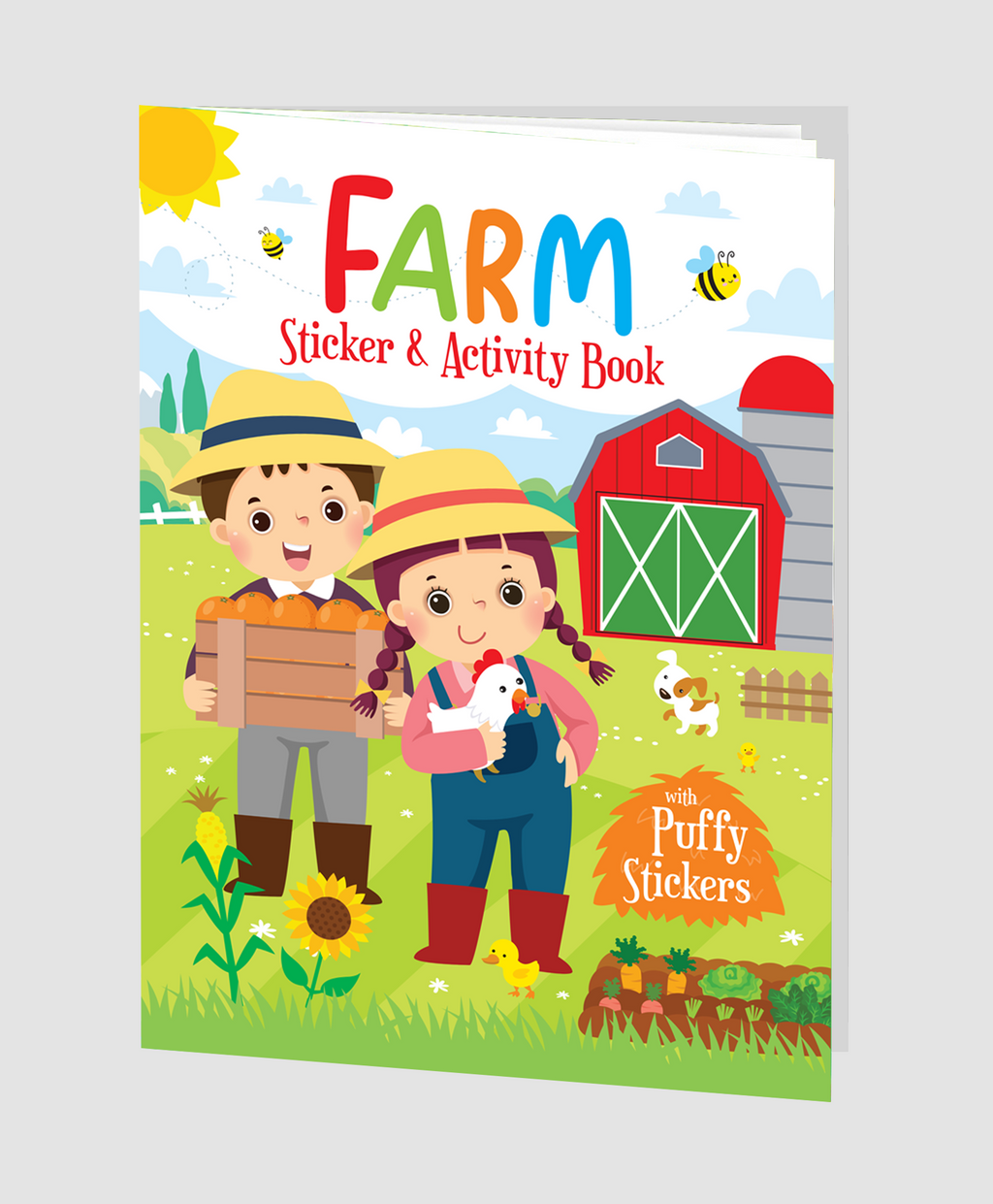 Hello Friend Books Puffy Stickers Activity Book: Farm- Amazing Actvity Book with Colourful Puffy Stickers for Kids to Enjoy