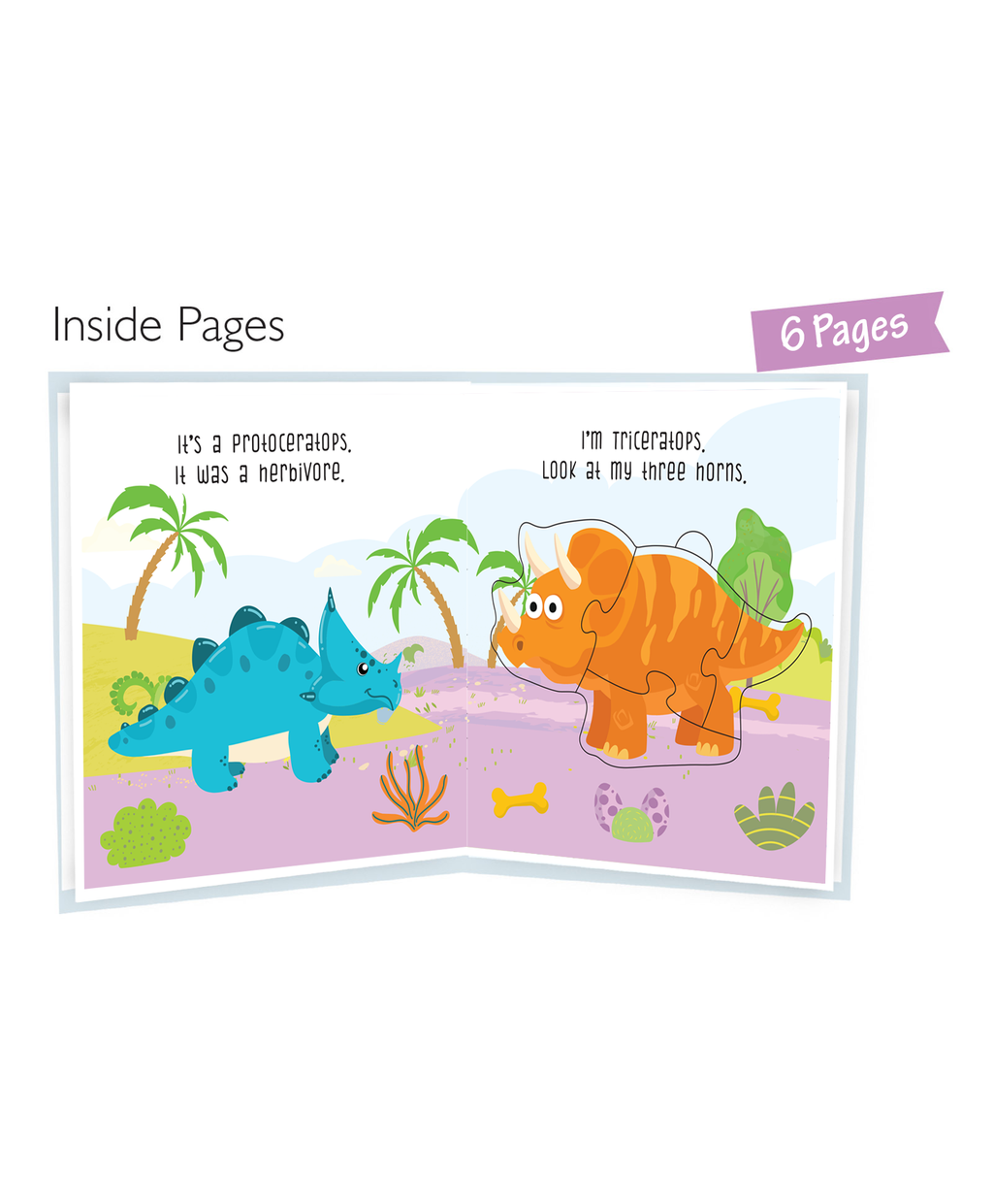 Hello Friend Books Dinosaur Puzzle Book: Board Book with Jigsaw Puzzles for Kids