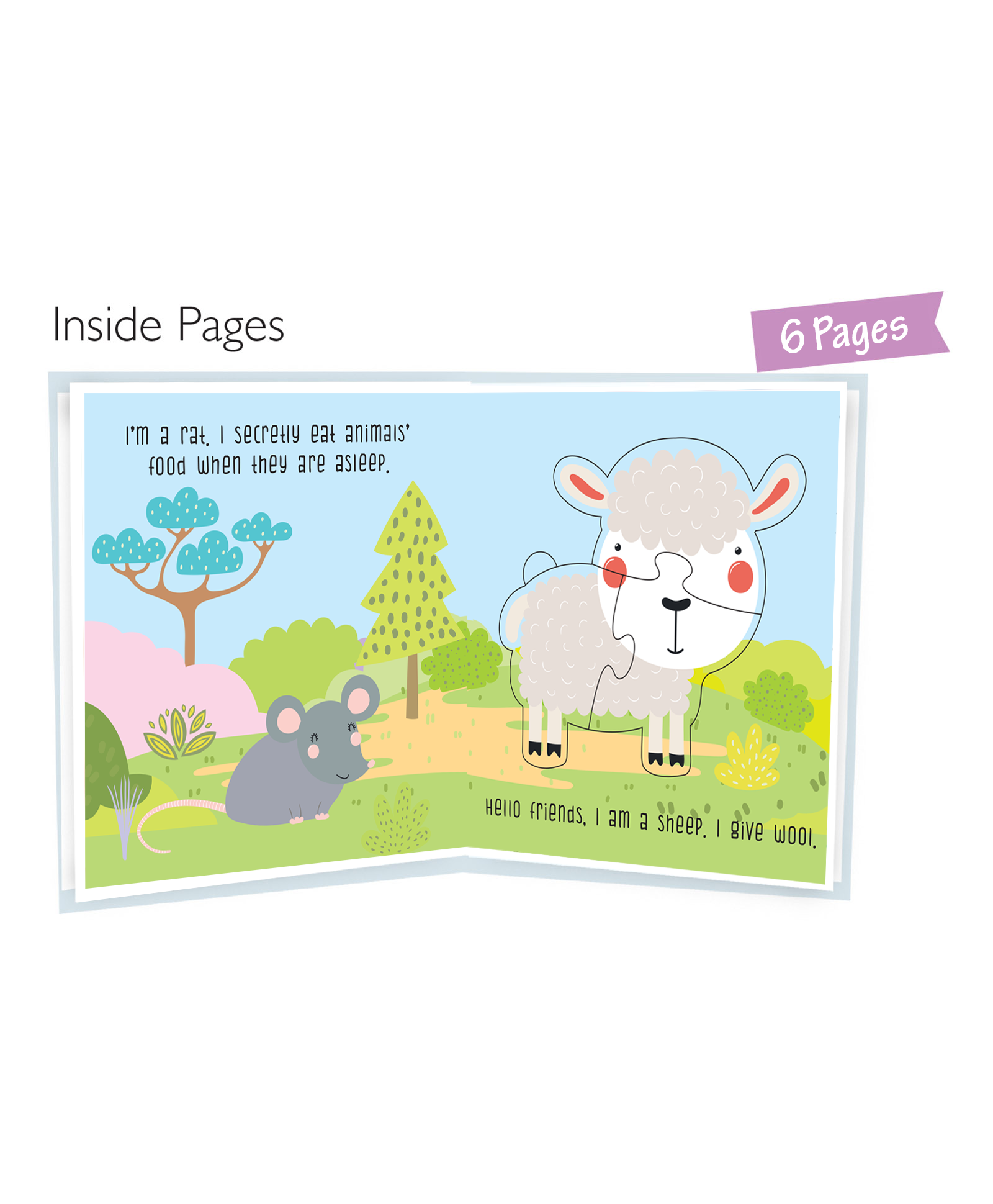 Hello Friend Books Farm Animals Puzzle Book: Board Book with Jigsaw Puzzles for Kids