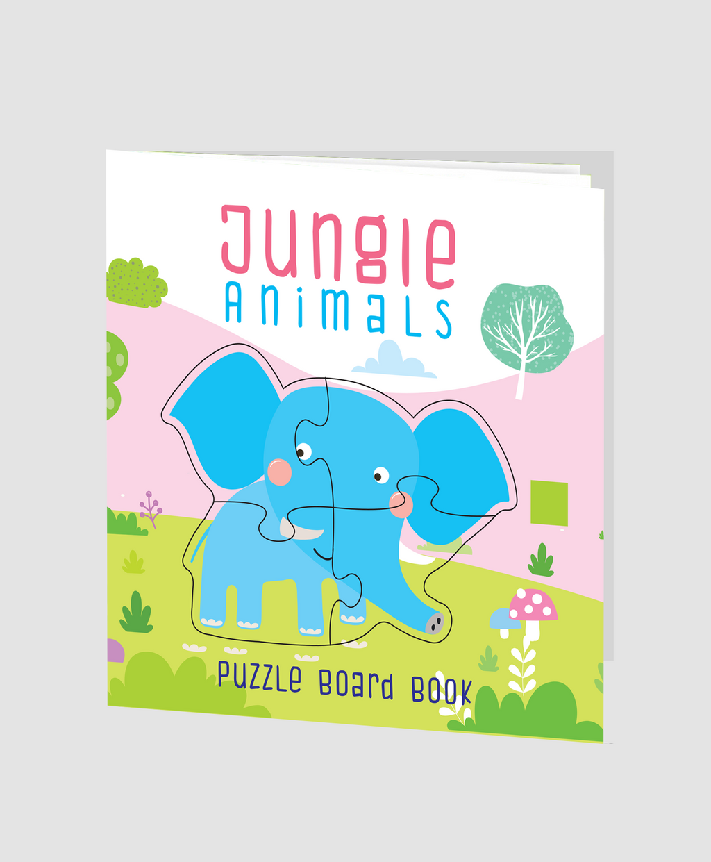 Hello Friend Books Jungle Animals Puzzle Book: Board Book with Jigsaw Puzzles for Kids