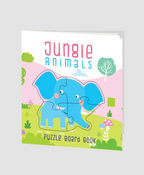 Hello Friend Books Jungle Animals Puzzle Book: Board Book with Jigsaw Puzzles for Kids