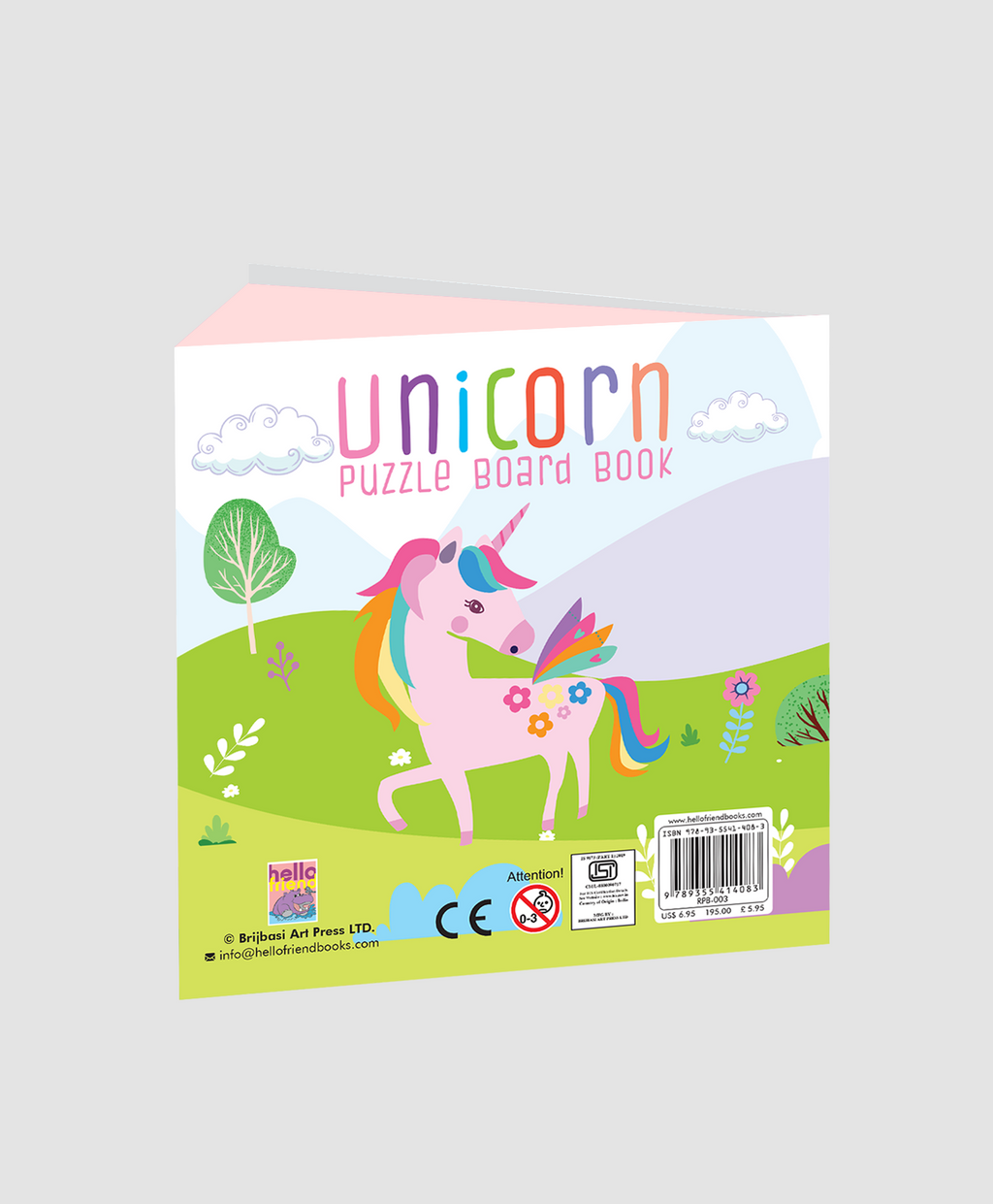 Hello Friend Books Unicorn Puzzle Book: Board Book with Jigsaw Puzzles for Kids