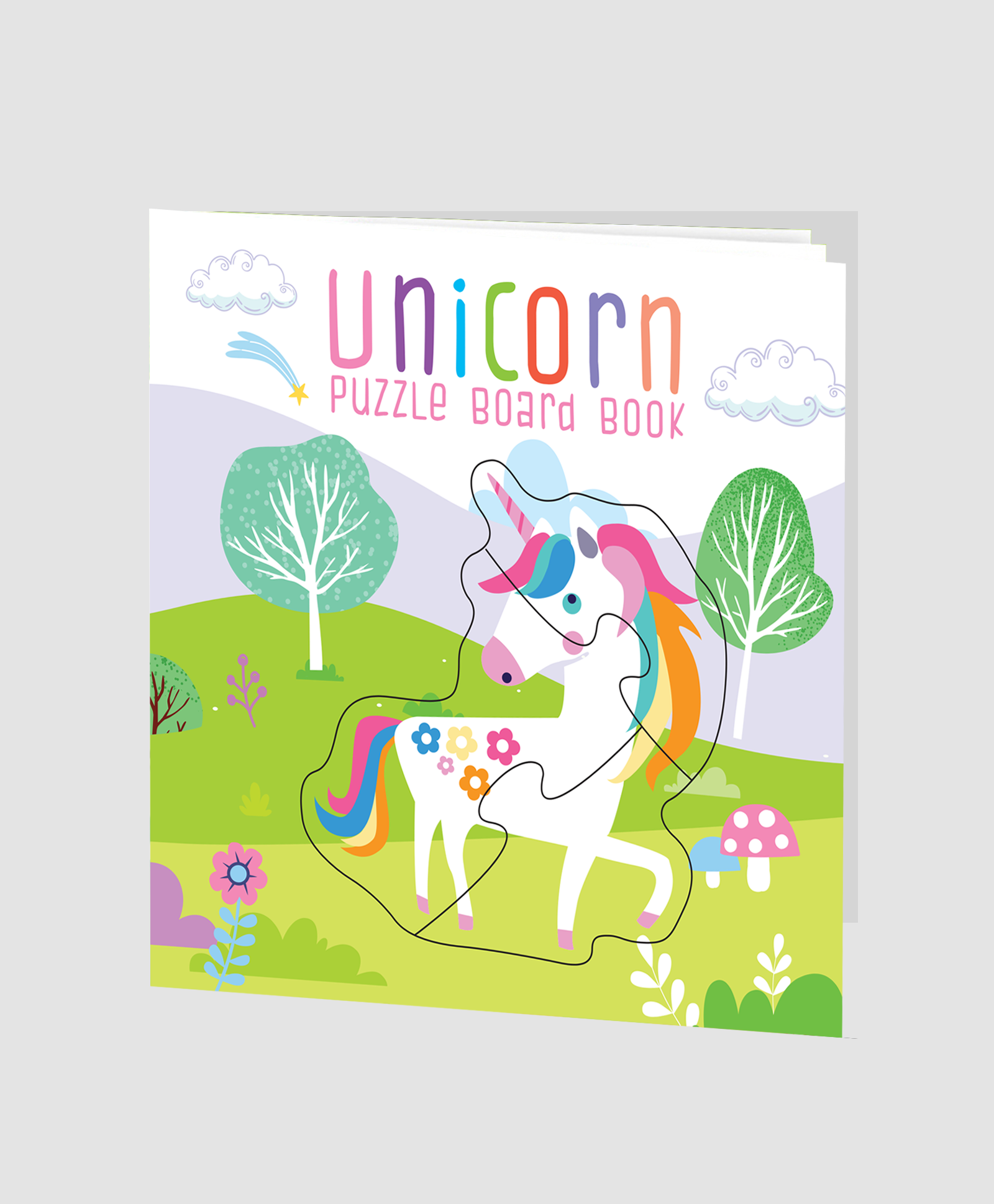 Hello Friend Books Unicorn Puzzle Book: Board Book with Jigsaw Puzzles for Kids
