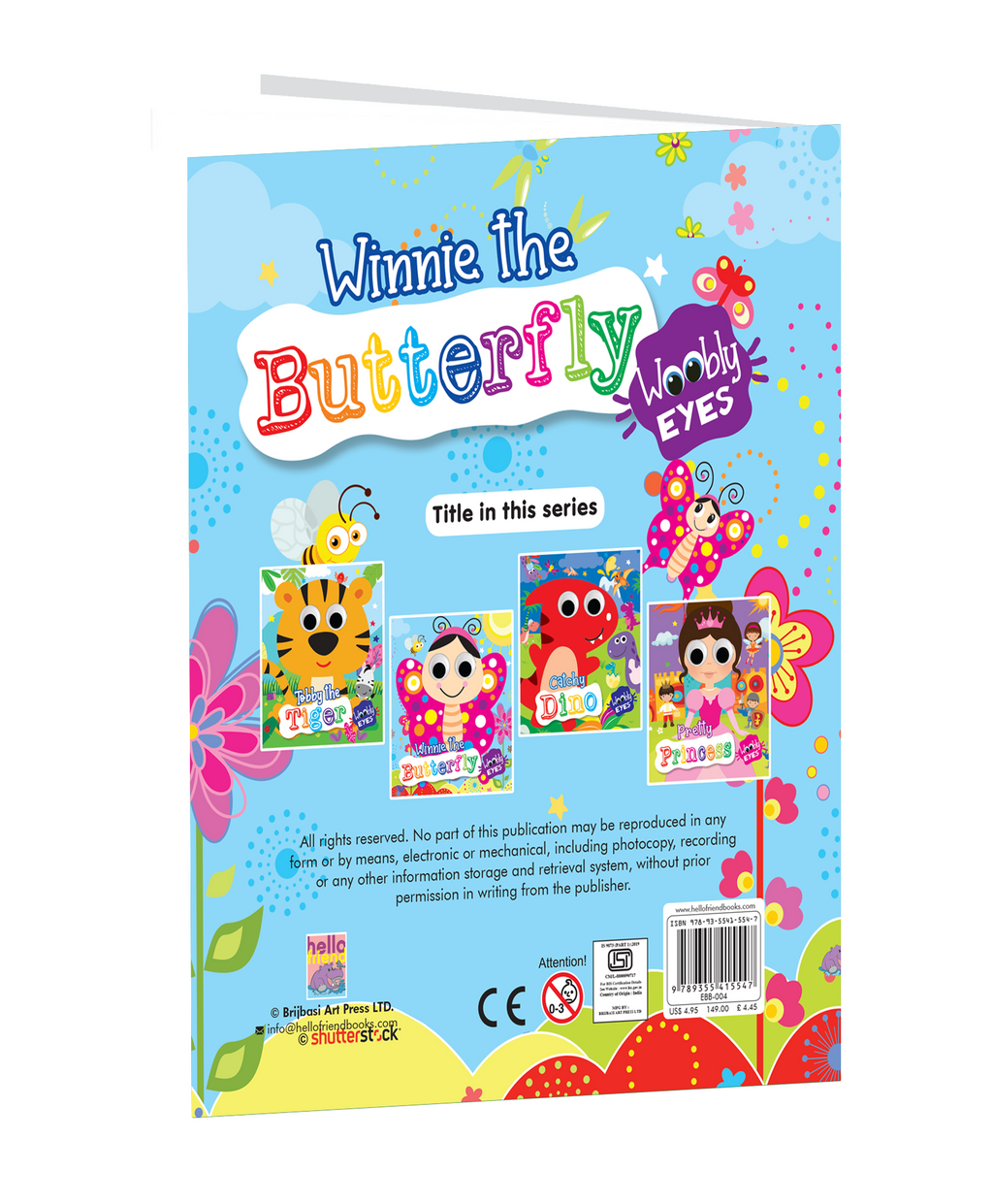 Hello Friend Books Wobbly Eyes Story Board Book: Winnie the Butterfly – Story Board Book with Googly Eyes for Fun and Interactive Learning for Kids