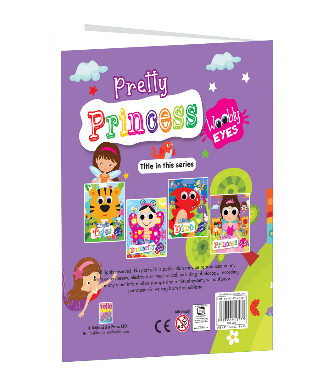 Hello Friend Books Wobbly Eyes Story Board Book: Pretty Princess – Story Board Book with Googly Eyes for Fun and Interactive Learning for Kids