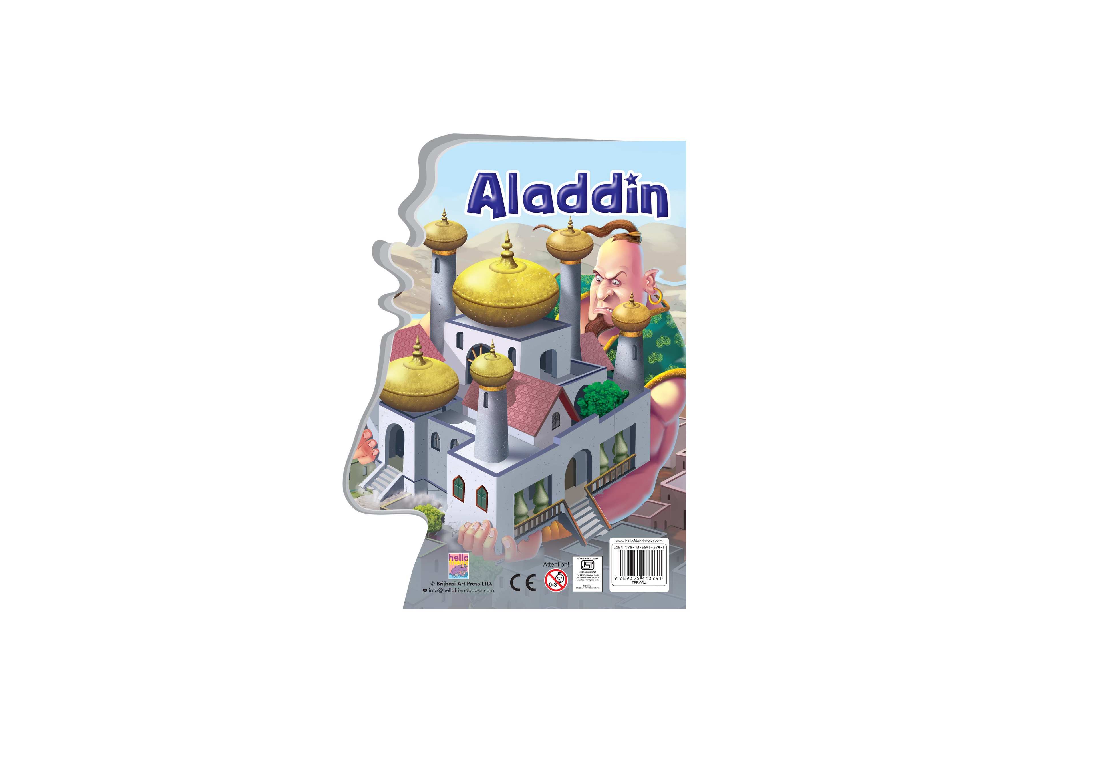 Hello Friend Books My Shaped Story Book: Alladin – Shaped Story Board Book for Kids