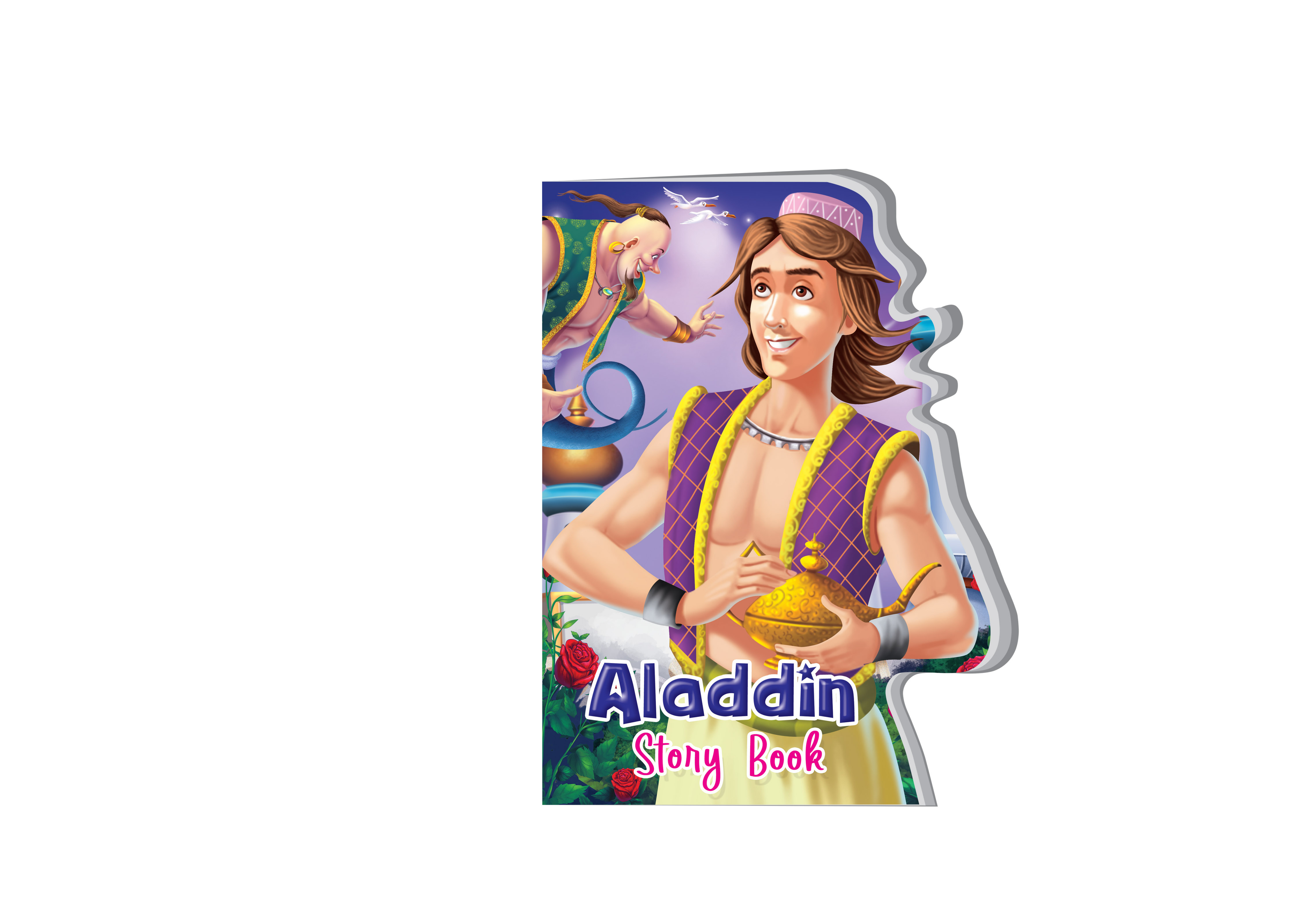 Hello Friend Books My Shaped Story Book: Alladin – Shaped Story Board Book for Kids