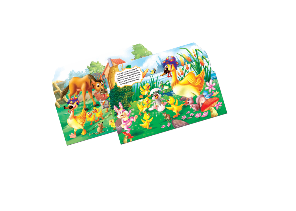 Hello Friend Books My Shaped Story Book: Ugly Ducking  – Shaped Story Board Book for Kids